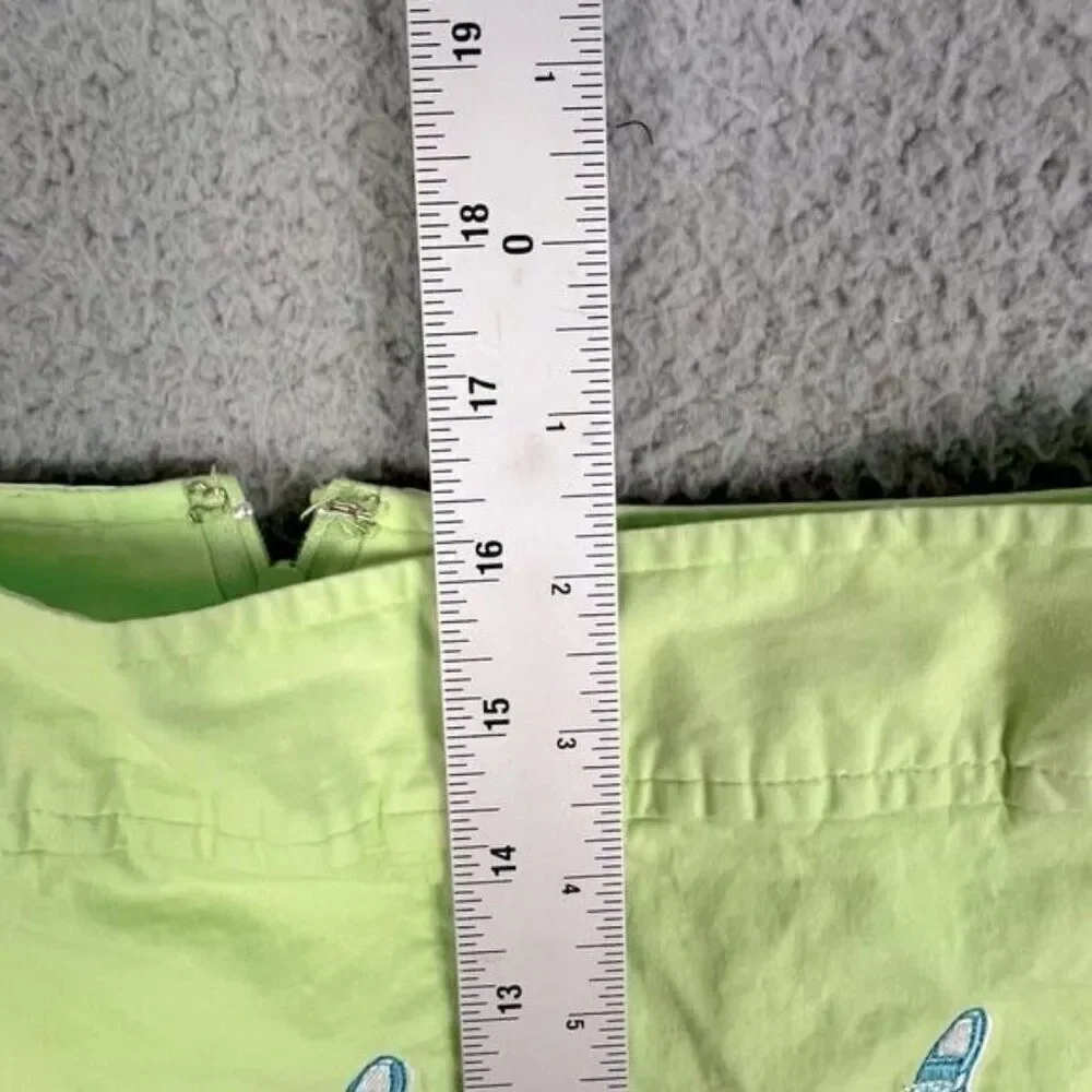 LILLY PULITZER WOMENS LIME GREEN SKORT SIZE 8